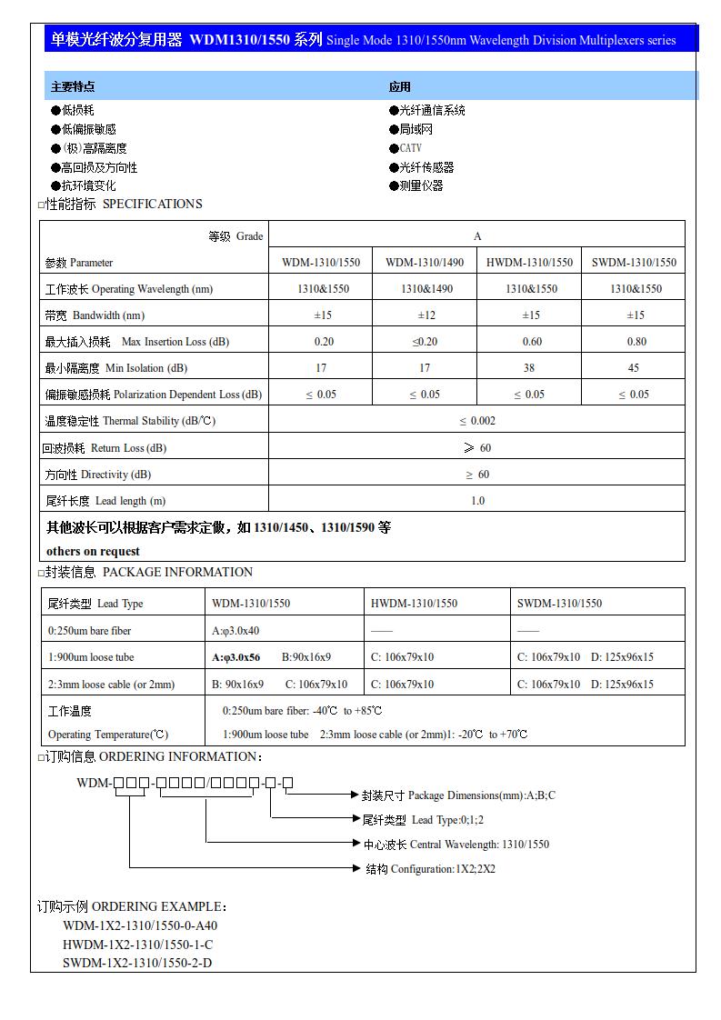 (2)單模光纖波分復(fù)用器 WDM1310系列.jpg